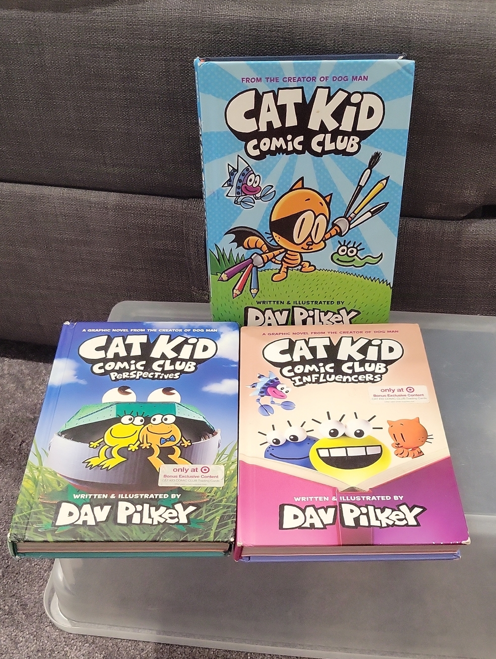 Target Cat Kid Comic Club Hardcover Set - Blue, Green, Pink Covers